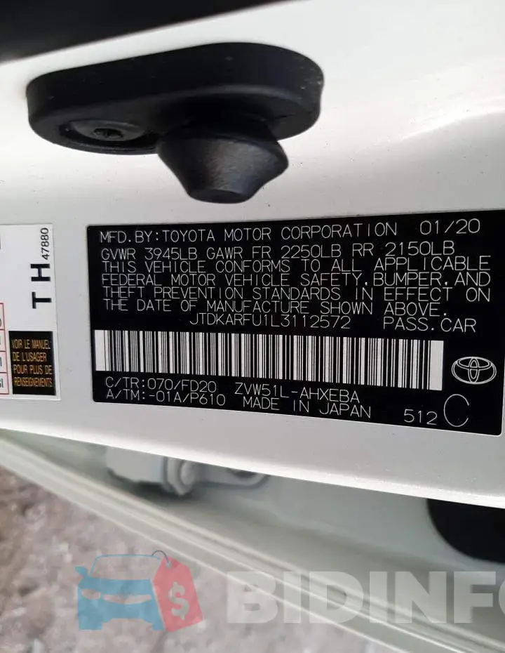 JTDKARFU1L3112572 Photo# 12