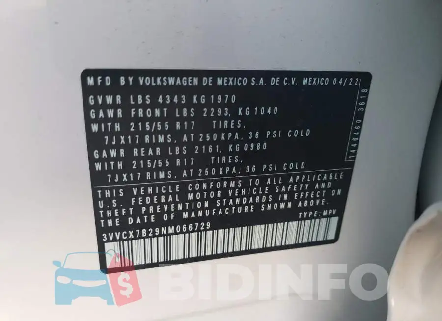 3VVCX7B29NM066729 Photo# 10