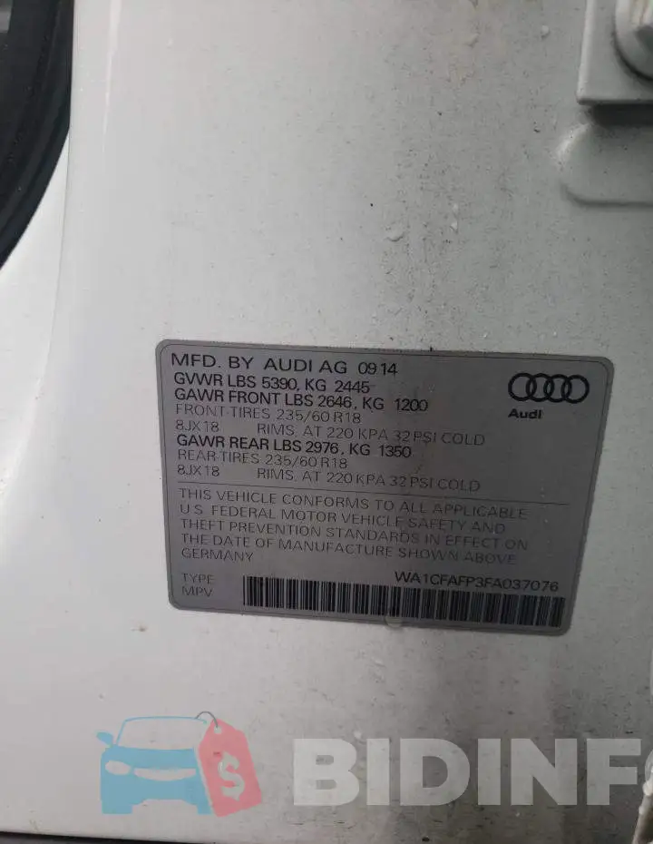 WA1CFAFP3FA037076 Photo# 10