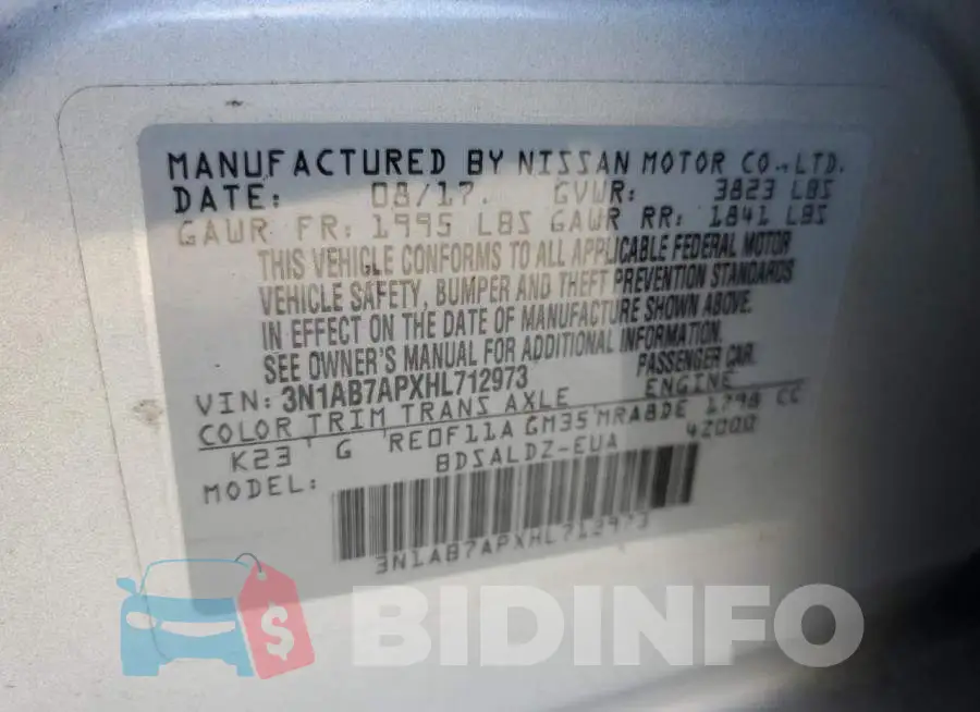 3N1AB7APXHL712973 Photo# 10