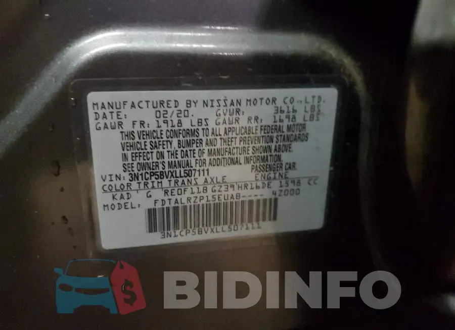 3N1CP5BVXLL507111 Photo# 13