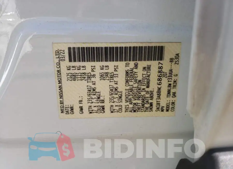 5N1BT3AB8NC686887 Photo# 10
