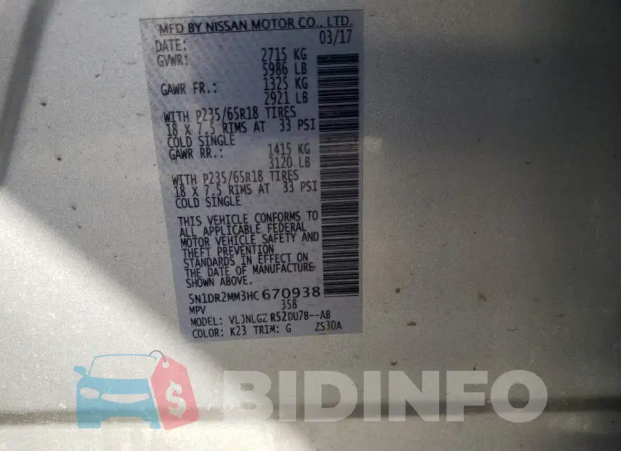 5N1DR2MM3HC670938 Photo# 10