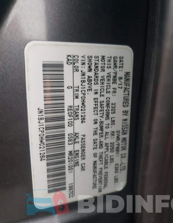 JN1BJ1CP0HW021284 Photo# 10