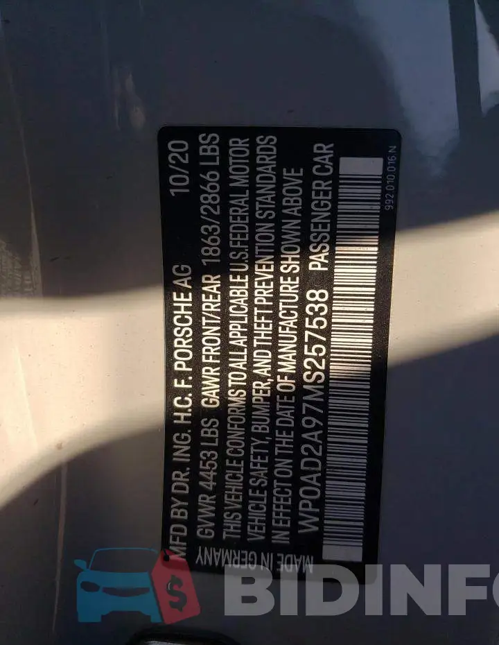 WP0AD2A97MS257538 Photo# 12