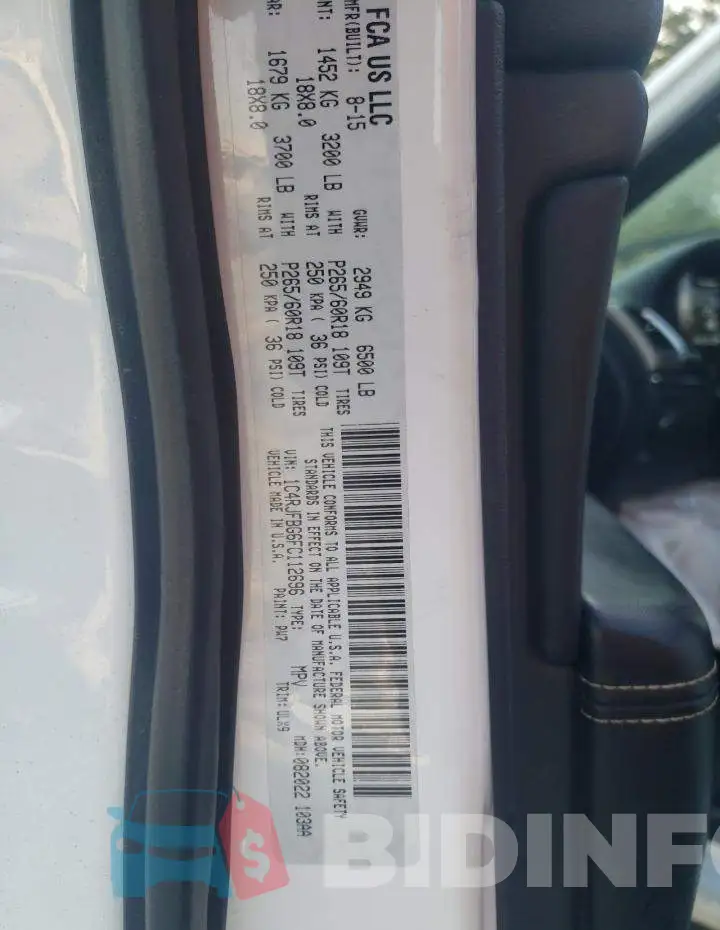 1C4RJFBG6FC112696 Photo# 10