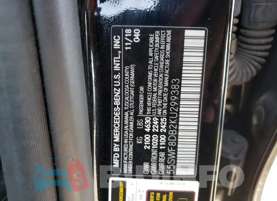 55SWF8DB2KU299383 Photo# 10