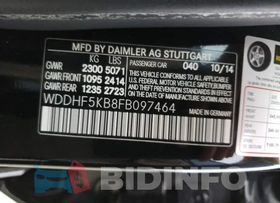 WDDHF5KB8FB097464 Photo# 10
