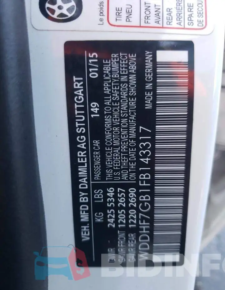WDDHF7GB1FB143317 Photo# 12