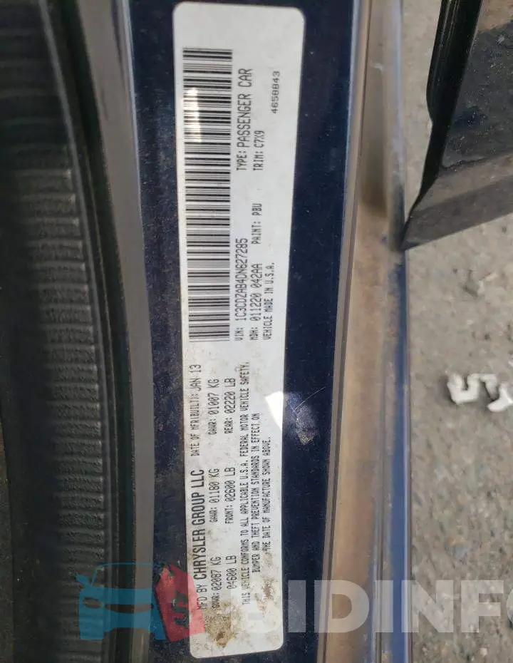 1C3CDZAB4DN627285 Photo# 10
