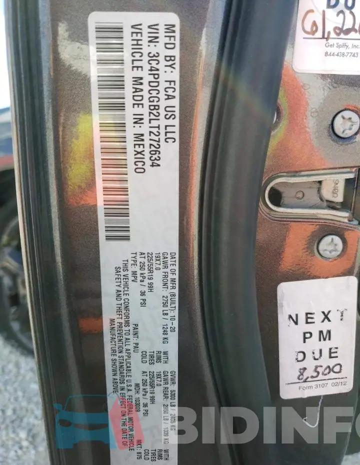 3C4PDCGB2LT272634 Photo# 13