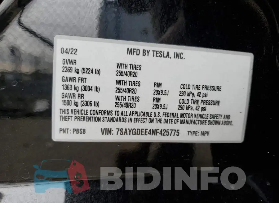 7SAYGDEE4NF425775 Photo# 13