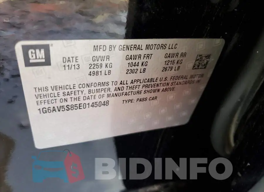 1G6AV5S85E0145048 Photo# 12