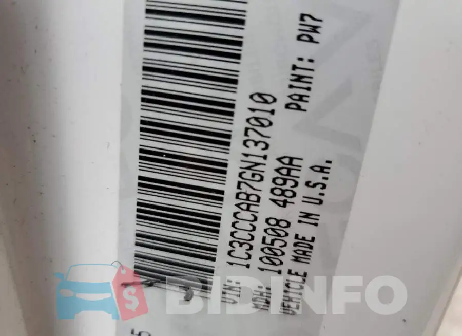 1C3CCCAB7GN137010 Photo# 10