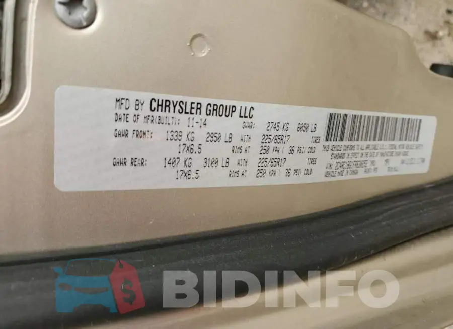 2C4RC1BG1FR630252 Photo# 14