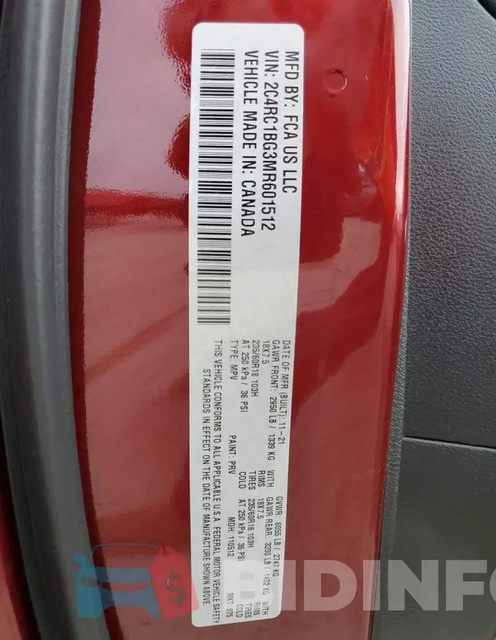 2C4RC1BG3MR601512 Photo# 10