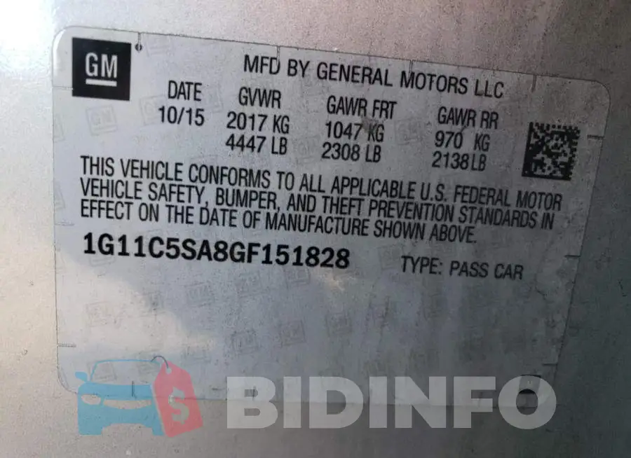 1G11C5SA8GF151828 Photo# 12