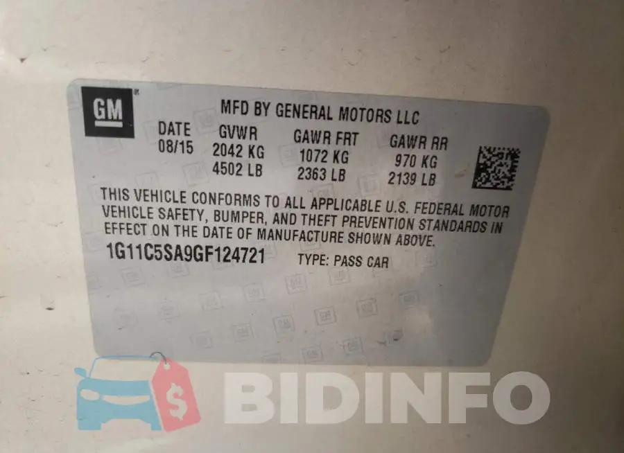 1G11C5SA9GF124721 Photo# 10