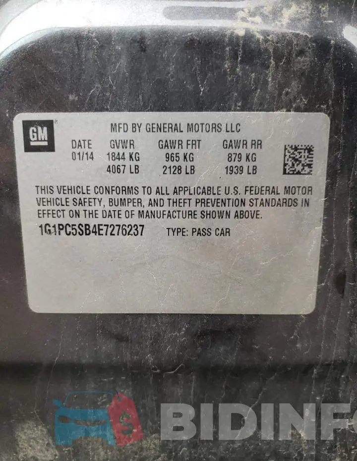 1G1PC5SB4E7276237 Photo# 12