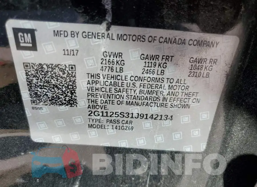 2G1125S31J9142134 Photo# 10