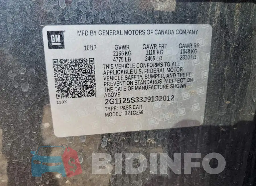 2G1125S33J9132012 Photo# 10