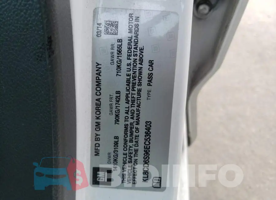 KL8CD6S96EC536403 Photo# 12
