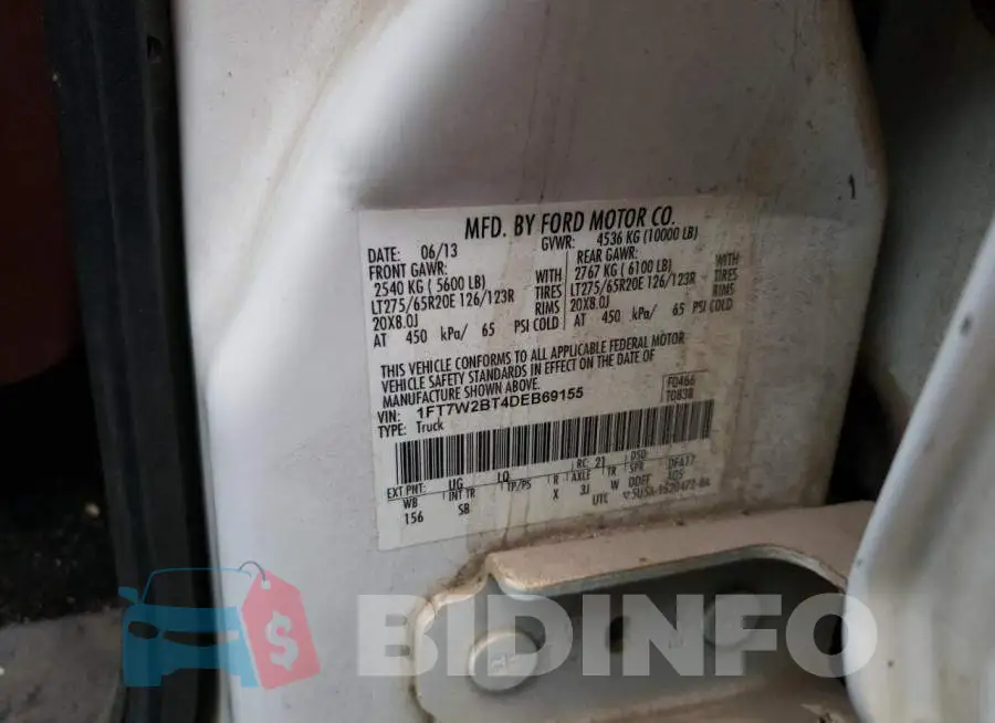 1FT7W2BT4DEB69155 Photo# 12