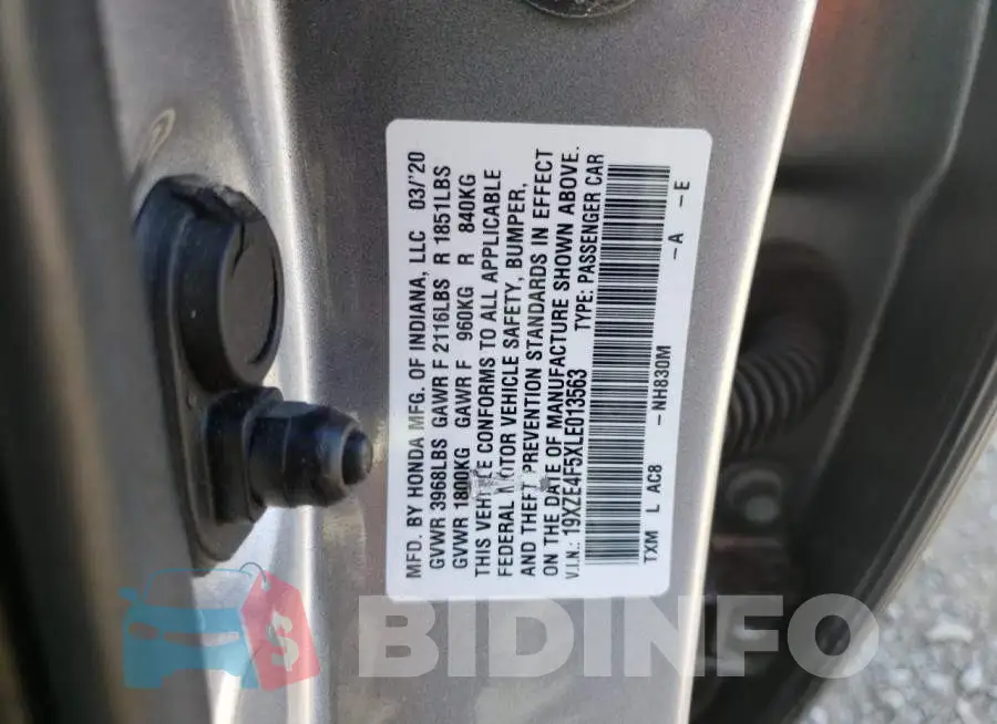 19XZE4F5XLE013563 Photo# 10