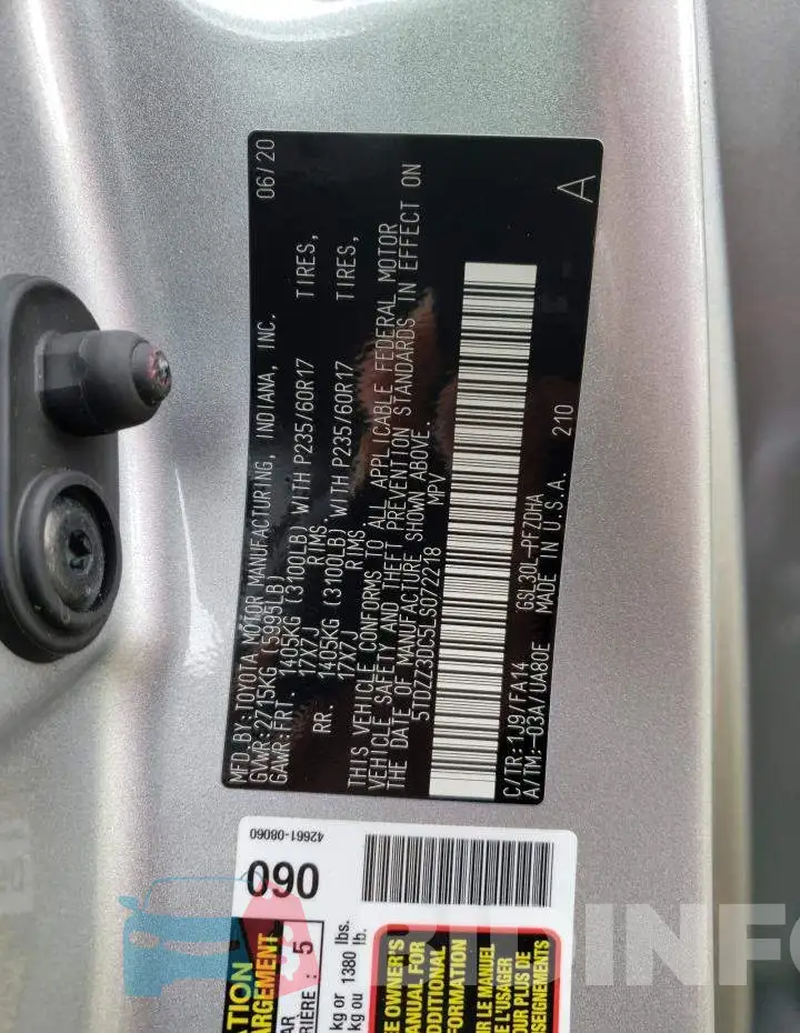 5TDZZ3DC5LS072218 Photo# 9