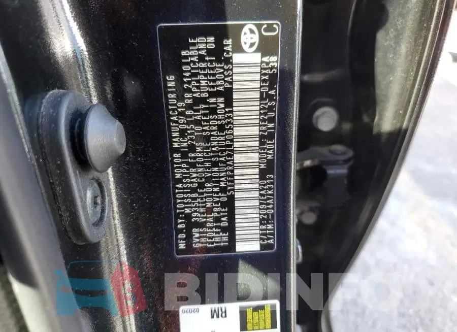 5YFFPRAE7LP065331 Photo# 10