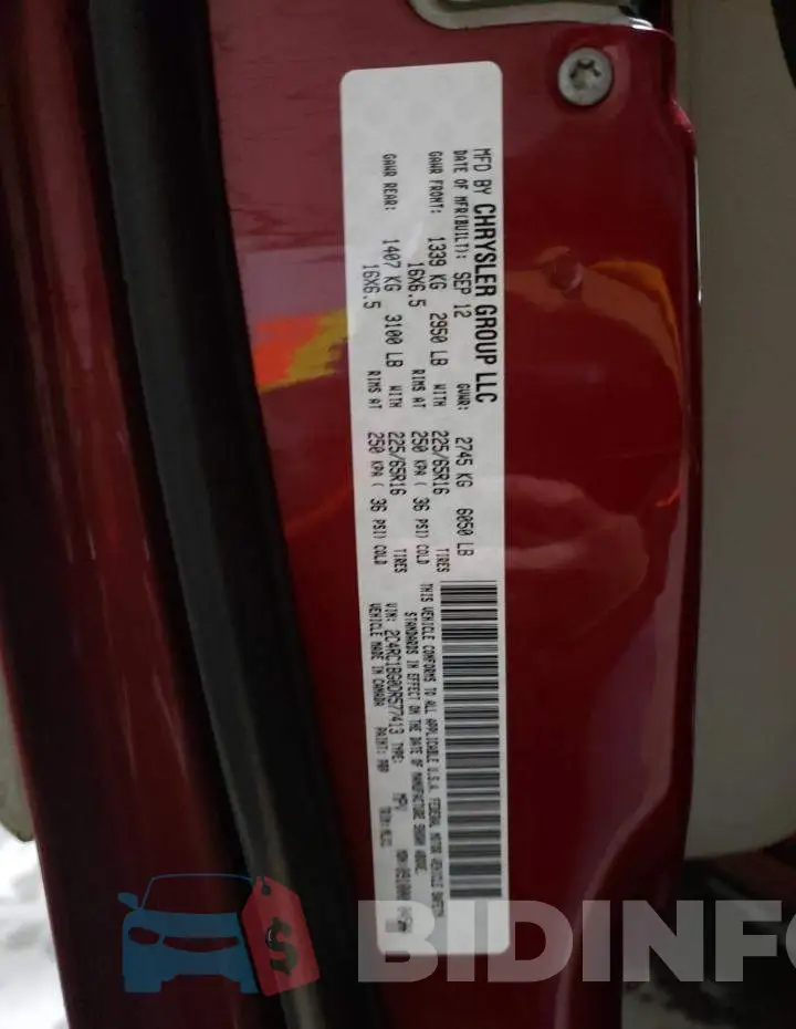 2C4RC1BG0DR577413 Photo# 10