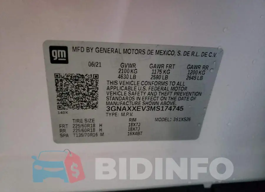 3GNAXXEV3MS174745 Photo# 13