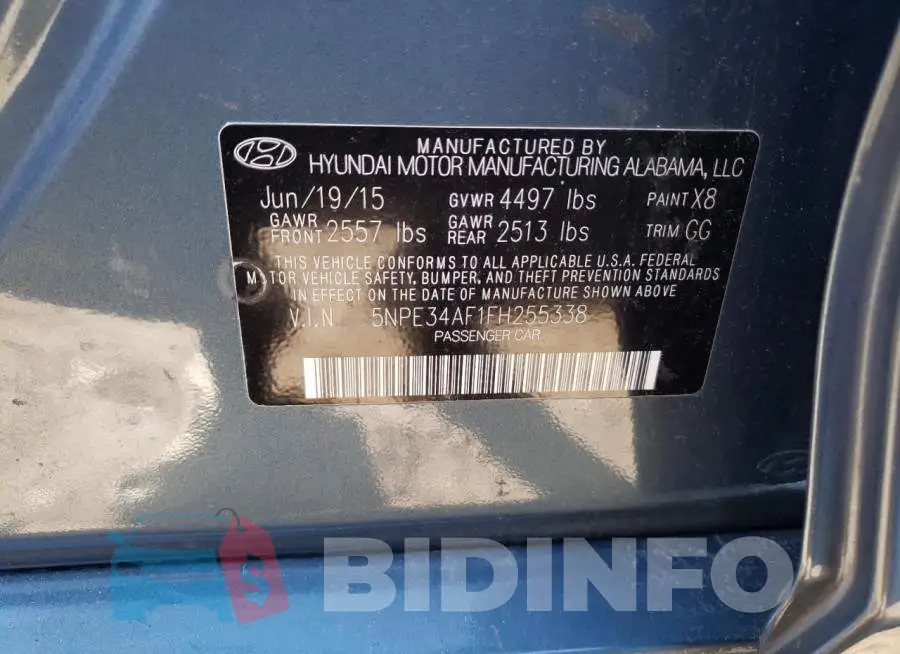 5NPE34AF1FH255338 Photo# 12