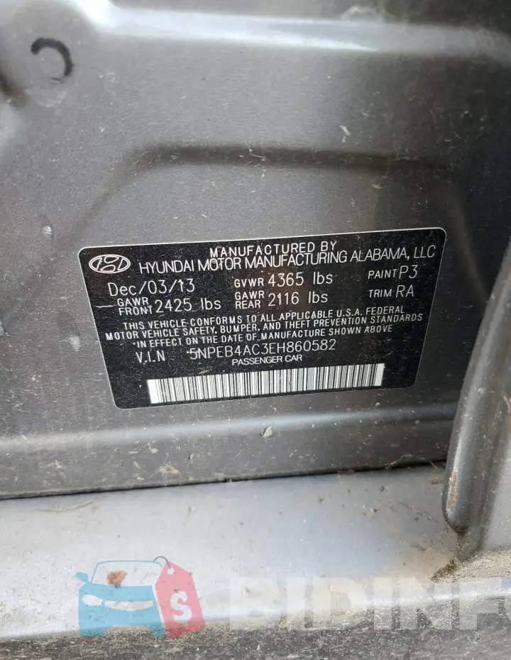 5NPEB4AC3EH860582 Photo# 12