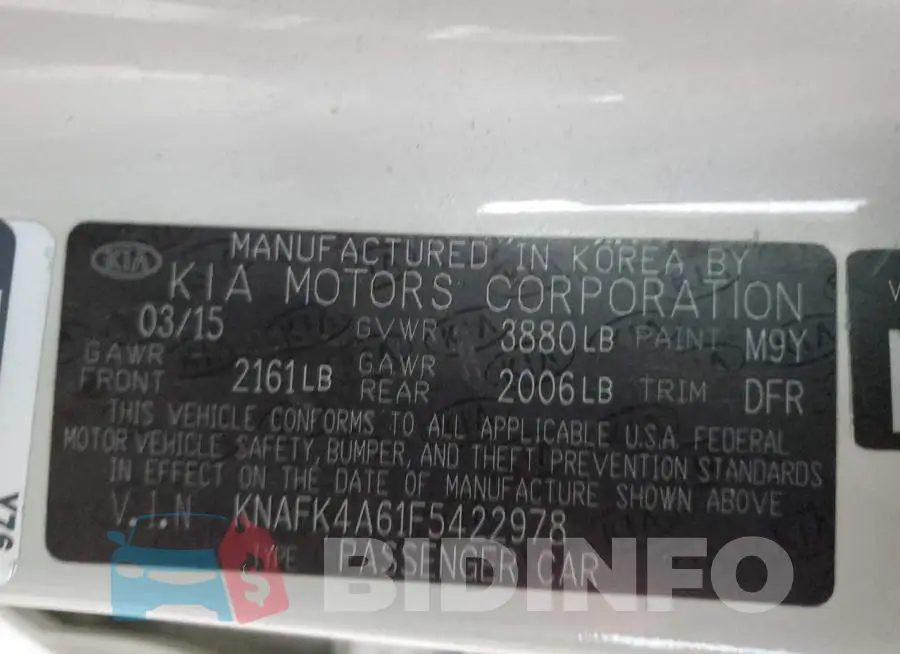 KNAFK4A61F5422978 Photo# 12