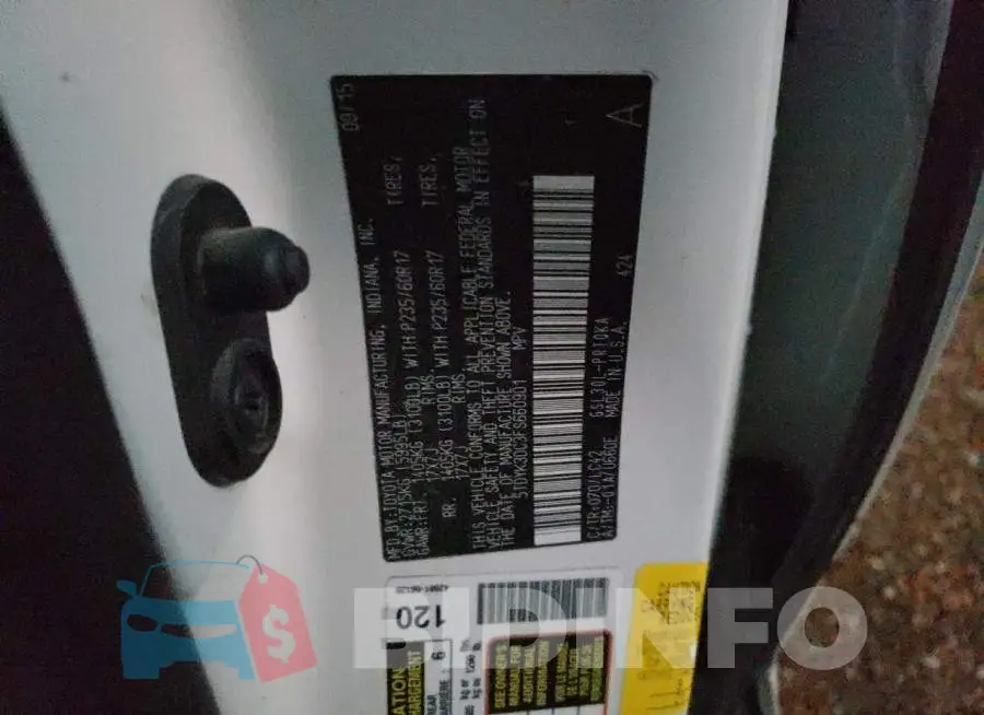 5TDYK3DC3FS660901 Photo# 10