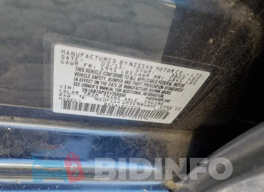 3N1AB7APXFY255596 Photo# 12