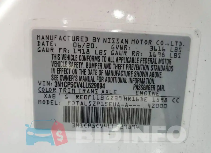 3N1CP5CV4LL529894 Photo# 13