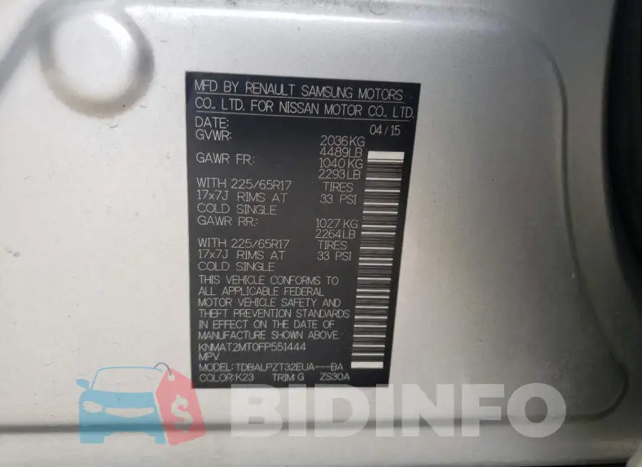 KNMAT2MT0FP551444 Photo# 14