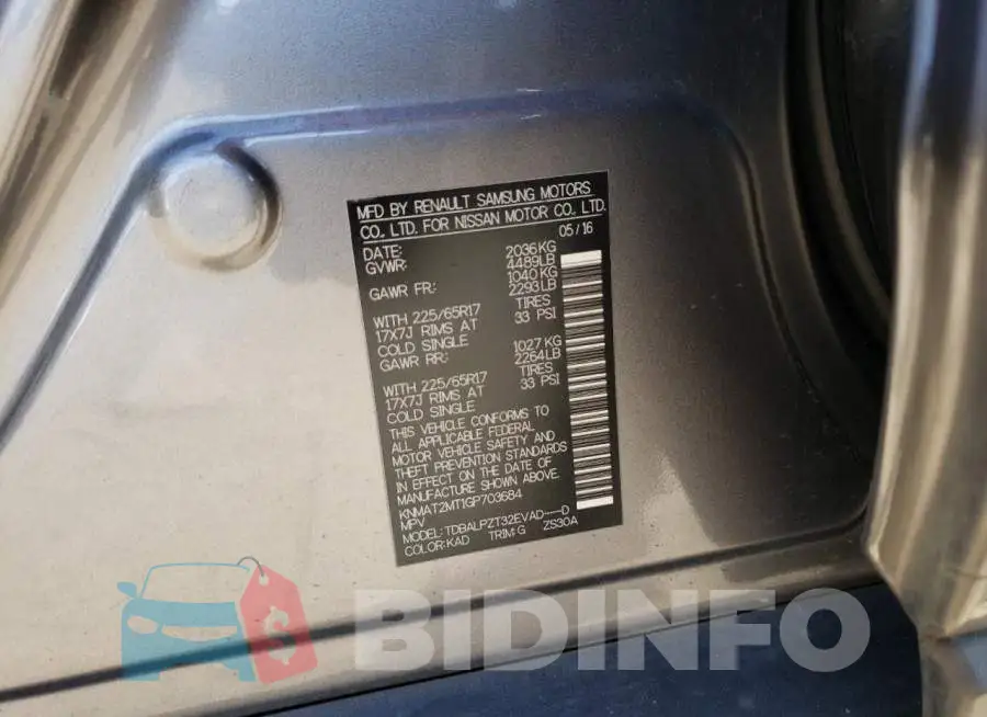 KNMAT2MT1GP703684 Photo# 13