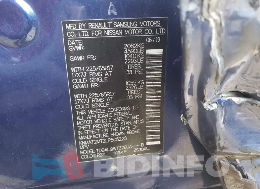 KNMAT2MT2LP505223 Photo# 10