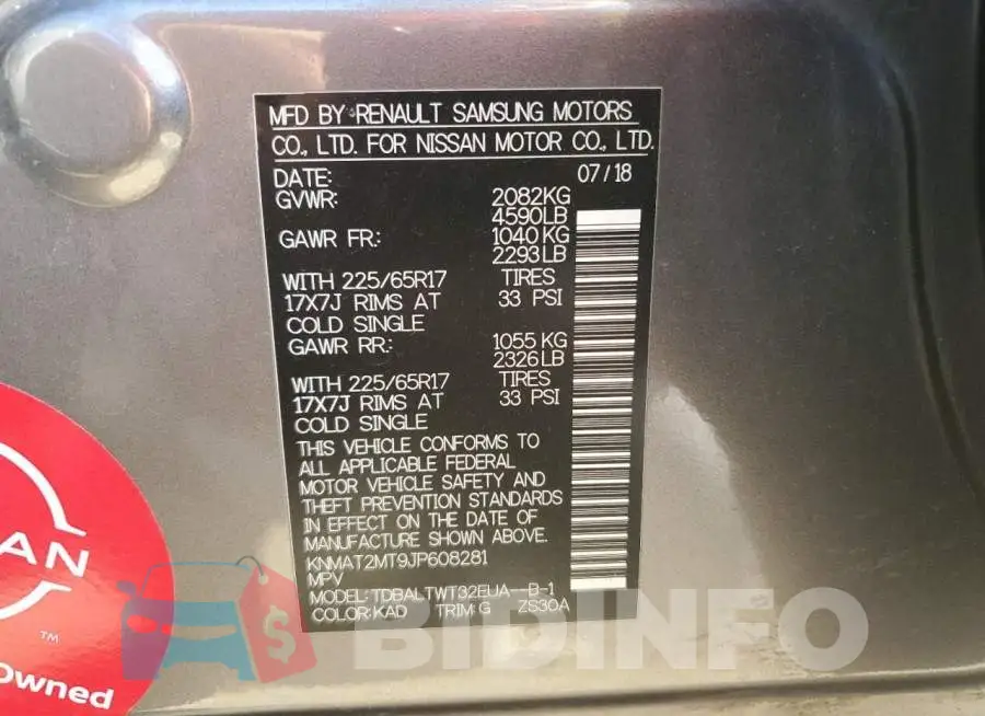 KNMAT2MT9JP608281 Photo# 13