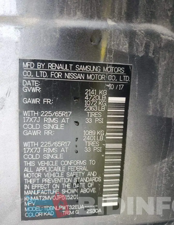 KNMAT2MV0JP515201 Photo# 13