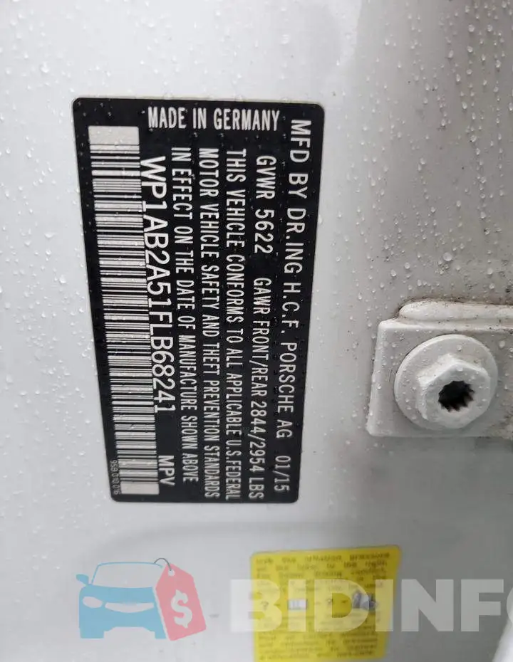 WP1AB2A51FLB68241 Photo# 13