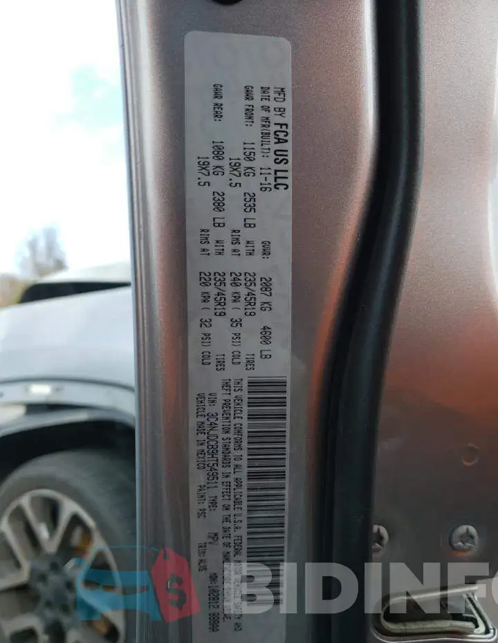 3C4NJDCB9HT549511 Photo# 14