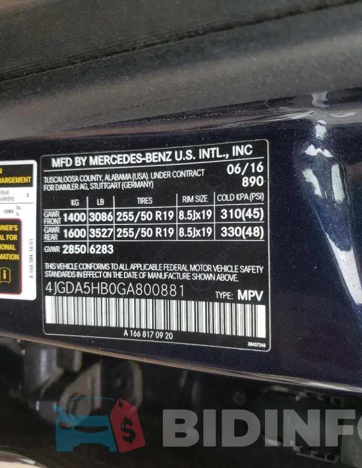 4JGDA5HB0GA800881 Photo# 10