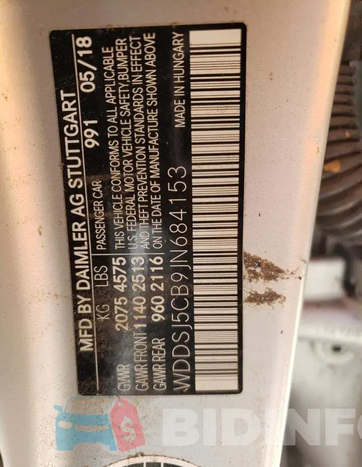 WDDSJ5CB9JN684153 Photo# 10