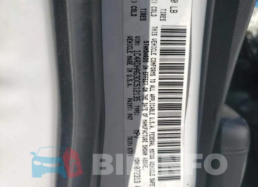 1C4RDHAG3DC512135 Photo# 10