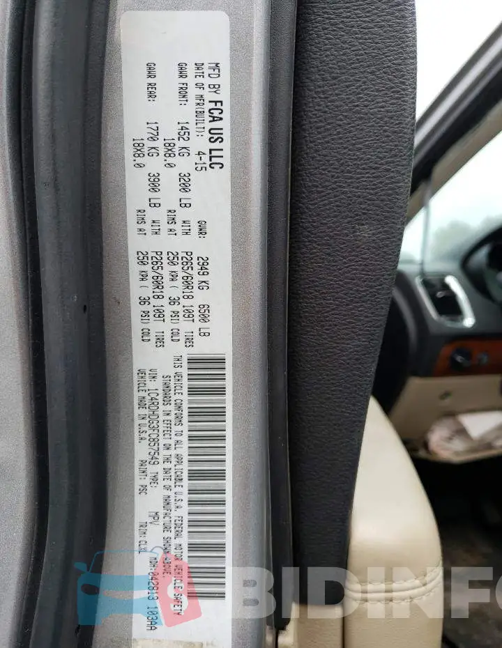 1C4RDHDG3FC857549 Photo# 13