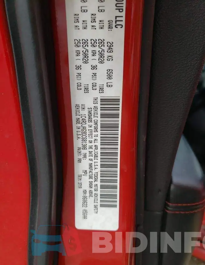 1C4RDJAG9DC681308 Photo# 10